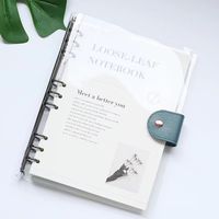 1 Piece Letter Learning Pvc Paper Preppy Style Loose Spiral Notebook sku image 9