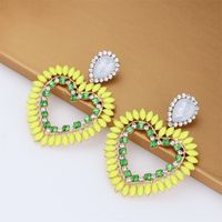 1 Pair Elegant Streetwear Heart Shape Alloy Drop Earrings main image 6