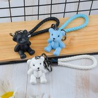 Cute Bear Resin Women's Bag Pendant Keychain main image 4