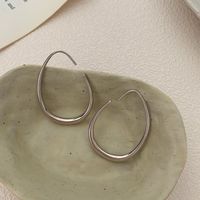 1 Pair Simple Style Water Droplets Plating Sterling Silver Earrings main image 4