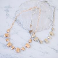 Lady Solid Color Alloy Inlay Artificial Crystal Women's Necklace main image 3