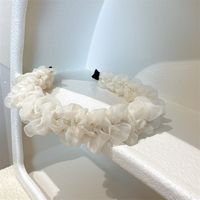 Casual Solid Color Gauze Pleated Hair Band sku image 1