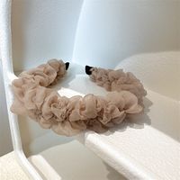 Casual Solid Color Gauze Pleated Hair Band sku image 4
