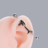 1 Piece Ear Cartilage Rings & Studs Modern Style Cool Style Heart Shape Snake 316 Stainless Steel  Copper Plating main image 7