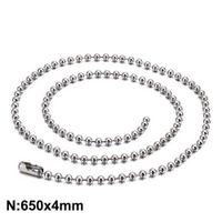 Simple Style Solid Color Stainless Steel Necklace sku image 5