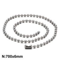 Simple Style Solid Color Stainless Steel Necklace sku image 6