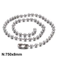 Simple Style Solid Color Stainless Steel Necklace sku image 7