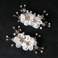 Bridal Wedding Shoes Handmade Pearl Decoration Pearl Flower Shoe Buckle sku image 5