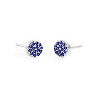 Simple Style Round Stainless Steel Inlay Artificial Diamond Ear Studs 1 Pair sku image 11