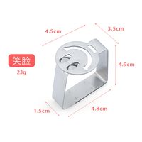 Fashion Solid Color Stainless Steel Tablecloth Clip sku image 3