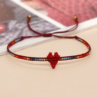 Simple Bohemian Miyuki Rice Beads Hand-woven Love Beaded Bracelet sku image 2