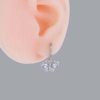 1 Piece Ear Cartilage Rings & Studs Simple Style Korean Style Geometric Flower Butterfly 316 Stainless Steel  Plating Inlay Zircon main image 8
