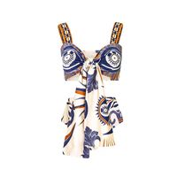 Women's Sexy Printing Printing 2 Pieces Set One Piece Swimwear sku image 1