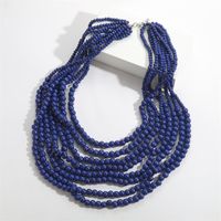 Basic Modern Style Classic Style Solid Color Wooden Beads Wholesale Necklace main image 5