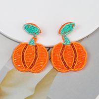 1 Pair Exaggerated Funny Novelty Pumpkin Alloy Drop Earrings main image 10