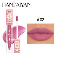 Ethnic Style Letter Flower Plastic Glass Lip Glaze sku image 2