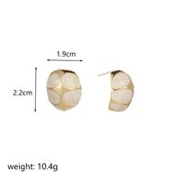1 Pair Ig Style Water Droplets Plating Copper 18k Gold Plated Ear Studs sku image 7