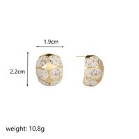 1 Pair Ig Style Water Droplets Plating Copper 18k Gold Plated Ear Studs sku image 8