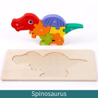 Wooden Animal Traffic Shape Matching 3d Puzzle Children's Educational Toys Wholesale sku image 18