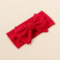 New Children's Knitted Pit Strip Bow High Elastic Wide-brimmed Headband sku image 10