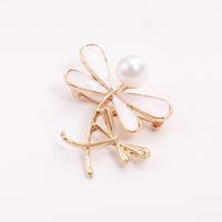 Sweet Butterfly Imitation Pearl Alloy Women's Brooches sku image 3