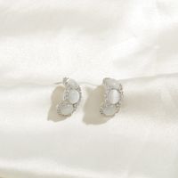 Mode Herzform Schmetterling Bogenknoten Kupfer Inlay Künstliche Perlen Hülse Zirkon Ohrringe 1 Paar sku image 11