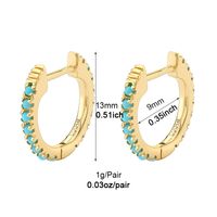 1 Pair Elegant Heart Shape Plating Inlay Copper Zircon White Gold Plated Gold Plated Earrings main image 7