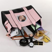 Women's All Seasons Pu Leather Cute Vintage Style Tote Bag main image 4