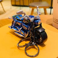 Cartoon Style Motorcycle Alloy Plastic Unisex Bag Pendant Keychain sku image 6