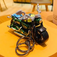 Cartoon Style Motorcycle Alloy Plastic Unisex Bag Pendant Keychain sku image 5