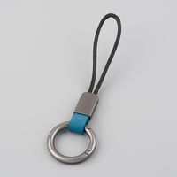 Simple Style Solid Color Pu Leather Unisex Keychain 1 Piece sku image 6