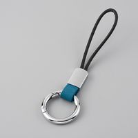 Simple Style Solid Color Pu Leather Unisex Keychain 1 Piece sku image 16