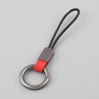 Simple Style Solid Color Pu Leather Unisex Keychain 1 Piece sku image 3