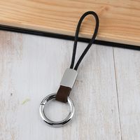 Simple Style Solid Color Pu Leather Unisex Keychain 1 Piece sku image 15