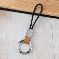 Simple Style Solid Color Pu Leather Unisex Keychain 1 Piece sku image 20
