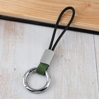 Simple Style Solid Color Pu Leather Unisex Keychain 1 Piece sku image 18