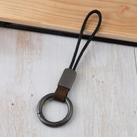 Simple Style Solid Color Pu Leather Unisex Keychain 1 Piece sku image 5