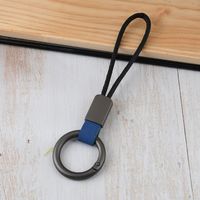 Simple Style Solid Color Pu Leather Unisex Keychain 1 Piece sku image 9
