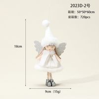 Christmas Angel Cloth Plush Party Hanging Ornaments 1 Piece sku image 13