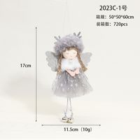 Christmas Angel Cloth Plush Party Hanging Ornaments 1 Piece sku image 4