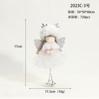 Christmas Angel Cloth Plush Party Hanging Ornaments 1 Piece sku image 6