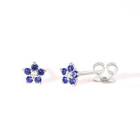1 Pair Simple Style Flower Plating Inlay Copper Zircon White Gold Plated Gold Plated Ear Studs sku image 4