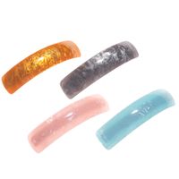 Classic Style Commute Color Block Acetic Acid Sheets Printing Hair Clip main image 3