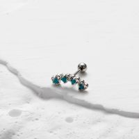 1 Stück Vintage-Stil Französische Art Einfacher Stil Blume Schmetterling Schneeflocke Überzug Inlay Kupfer Zirkon Ohrringe Aus Knorpel main image 4