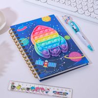 Cute Cartoon Silicone Decompression Bubble Hand Account Coil Notebook sku image 8