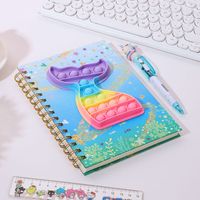 Cute Cartoon Silicone Decompression Bubble Hand Account Coil Notebook sku image 9