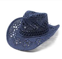 Unisex Vacation Solid Color Crimping Straw Hat sku image 1