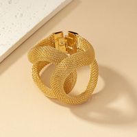 Retro Punk Cool Style C Shape Alloy Plating Women's Bangle main image 6