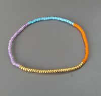 Simple Bohemian Double Color Matching Beads Stacked Bracelet sku image 12