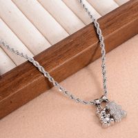Lässig Tragen Kupfer Überzug Inlay Zirkon Halskette Mit Anhänger main image 1